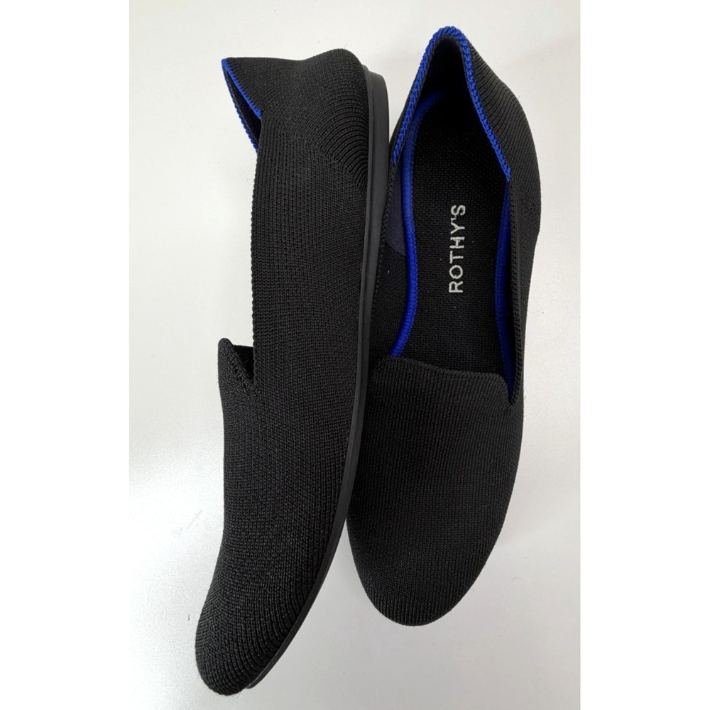 Rothy's The Loafer Black Slip On Flat Shoes Women's Size 9 - Picture 3 of 10